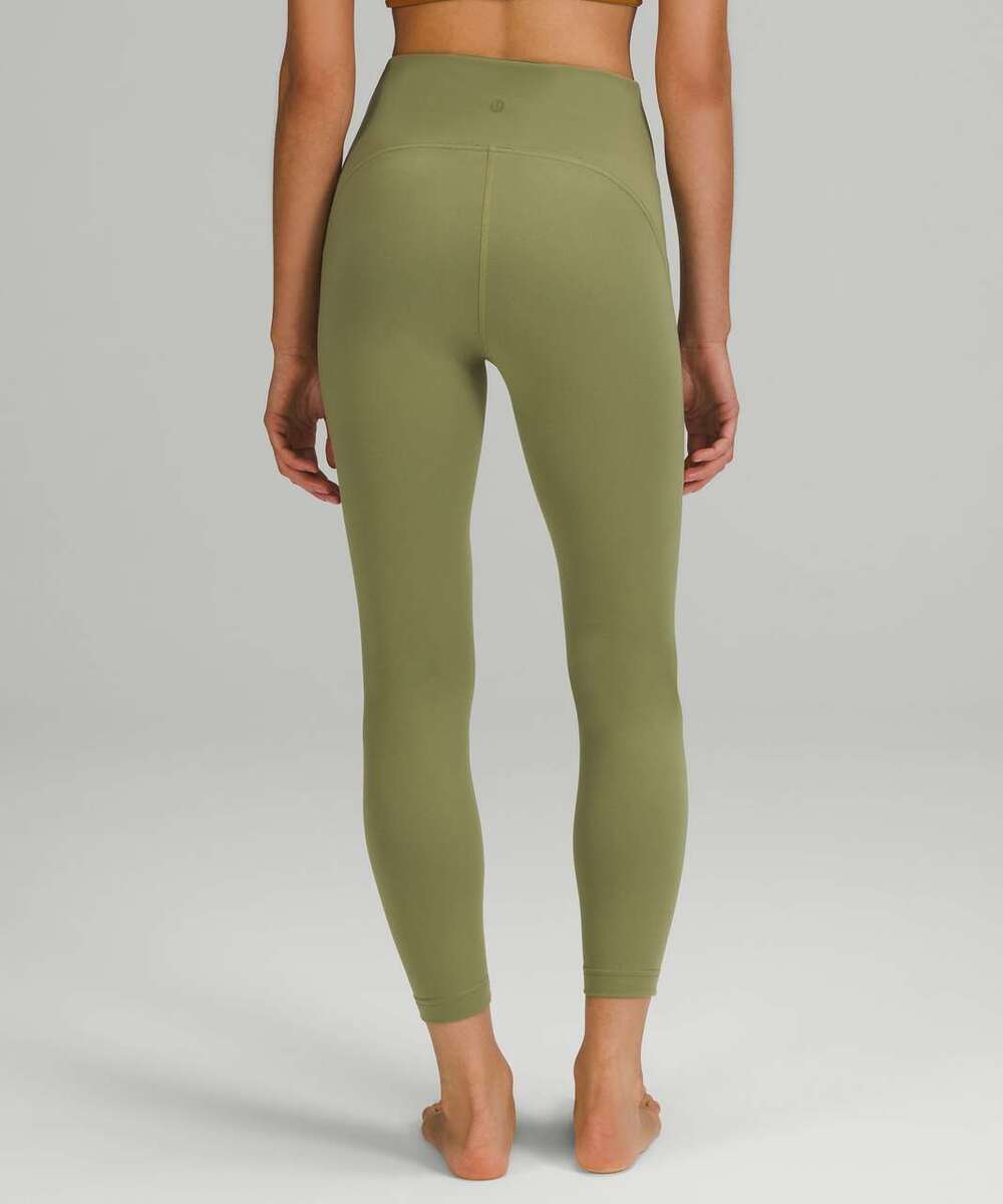 Lululemon InStill High-Rise Tight 25" Size 2 EUC Bronze Green